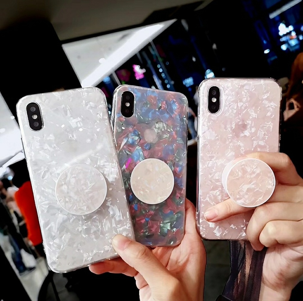 iPhone XR/XS/X/7/8/+❤️️shell case with popsocket - Picture 3 of 6